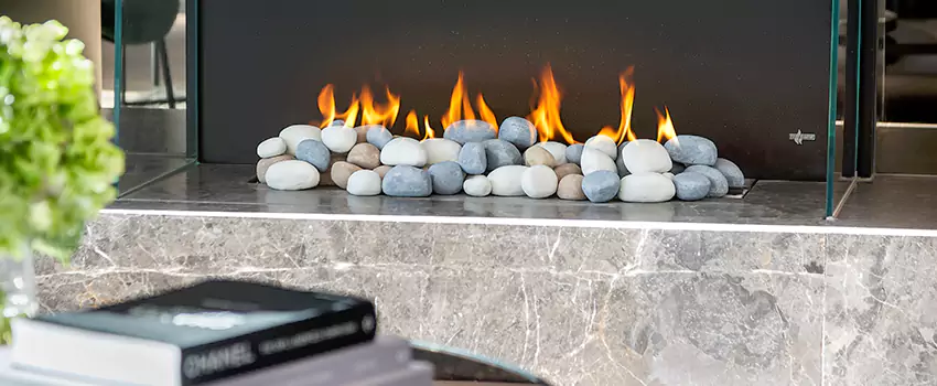 Double-Height Fireplace Design Refurbishment in Lakeshore, Ontario